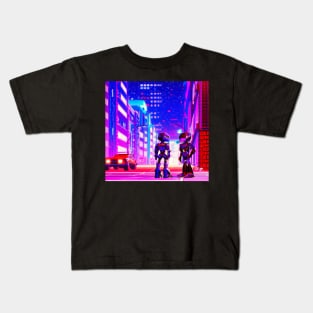 Cyberpunk city Kids T-Shirt